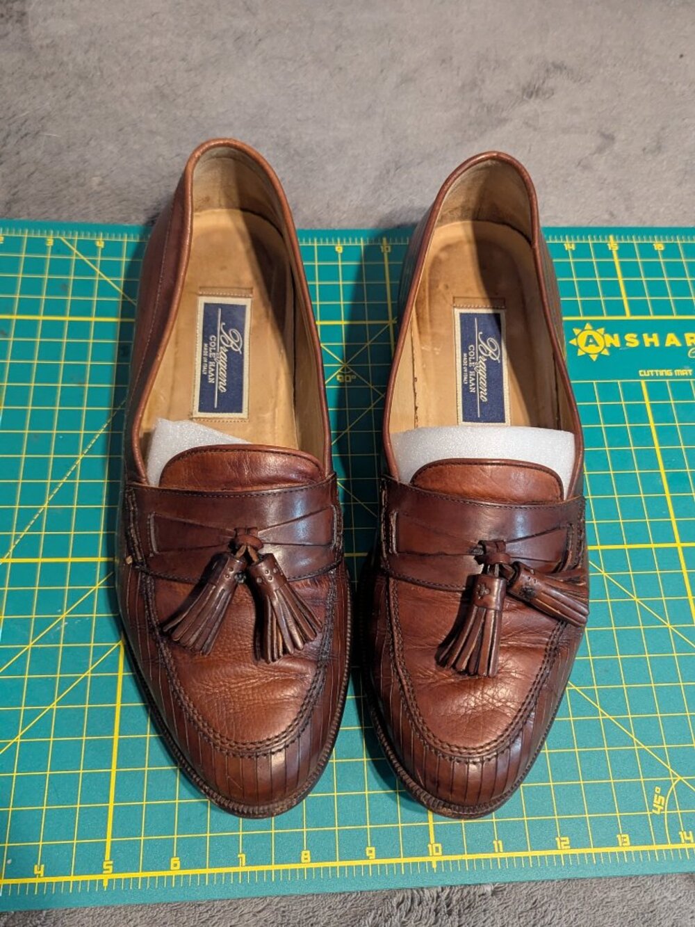 Cole Haan Men's Bragano Brown Leather Shoes Size 9M